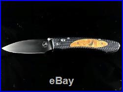 WILLIAM HENRY E6-2 Pocket Knife Elder Burl D2 Steel