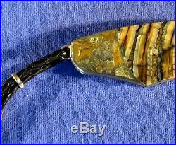 William Henry Knife Hand Engraved Bolsters With Mammoth Fossil B12'kenya