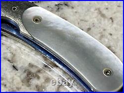 WILLIAM HENRY Pocket Knife USA with Sheath Mother Of Pearl Very Good Condition