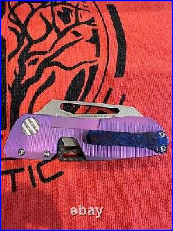 WINTERBLADE FACTOR B3 PURPLE STONEWASHED M390 BLADE With TIMASCUS CLIP BNIB EDC