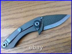 Warren Thomas Custom Knives hybrid titanium/Carbon Fiber frame lock huge NEW