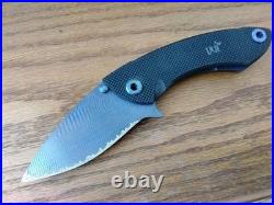 Warren Thomas Custom Knives hybrid titanium/Carbon Fiber frame lock huge NEW