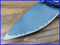 Warren Thomas Custom Knives hybrid titanium/Carbon Fiber frame lock huge NEW