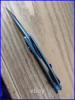 Warren Thomas Custom Knives hybrid titanium/Carbon Fiber frame lock huge NEW