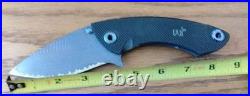 Warren Thomas Custom Knives hybrid titanium/Carbon Fiber frame lock huge NEW