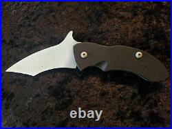 Warren Thomas Custom Sinbat Folding Knife NOS Folder
