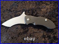 Warren Thomas Custom Sinraptor Folding Knife NOS Folder