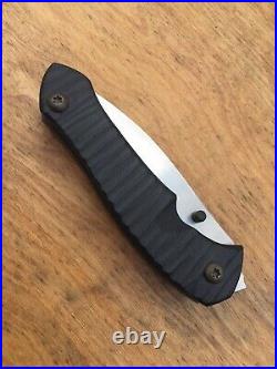 Warren Thomas Knife Frame Lock Custom Titanium Frame, G-10 Folding Knife