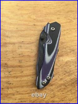 Warren Thomas Knives Liner Lock With Carbon Fiber/Titanium Blade G10 Folding Knife