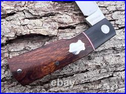 Wf Steenkamp Native M390 Iron Wood Gunstock Clip Blade Slip-joint