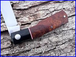 Wf Steenkamp Native M390 Iron Wood Gunstock Clip Blade Slip-joint