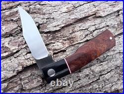 Wf Steenkamp Native M390 Iron Wood Gunstock Clip Blade Slip-joint