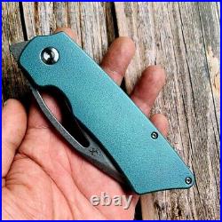 Wharncliffe Folding Knife Pocket Hunting Survival Army CPM-S35VN Steel Titanium