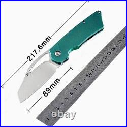 Wharncliffe Folding Knife Pocket Hunting Survival Army CPM-S35VN Steel Titanium