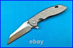 Wharncliffe Folding Knife Pocket Hunting Survival M390 Steel Titanium Handle EDC