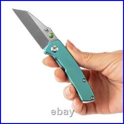 Wharncliffe Knife Folding Pocket Hunting Survival CPMS35VN Steel Titanium Handle