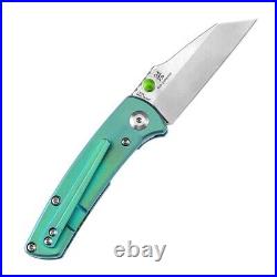 Wharncliffe Knife Folding Pocket Hunting Survival CPMS35VN Steel Titanium Handle