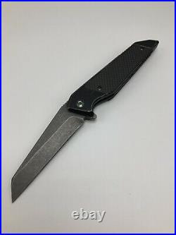Will Moon Custom Mark 10 Blackwash Cerakoted Frame-Lock Flipper Folding Knife