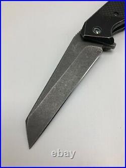 Will Moon Custom Mark 10 Blackwash Cerakoted Frame-Lock Flipper Folding Knife