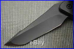 Will Moon Custom Mark 7 Black Cerakoted Frame-Lock Flipper Folding Knife