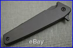 Will Moon Custom Mark 7 Black Cerakoted Frame-Lock Flipper Folding Knife