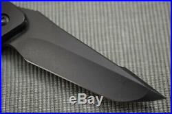 Will Moon Custom Mark 7 Black Cerakoted Frame-Lock Flipper Folding Knife