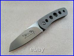 Willem Steenkamp Custom 2.75 Front-Flipper Linerlock, 2 Tone Satin N690 Blade