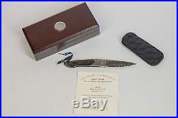 William Henry Attache Damascus Steel Pocket Knife