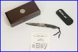 William Henry Attache Damascus Steel Pocket Knife