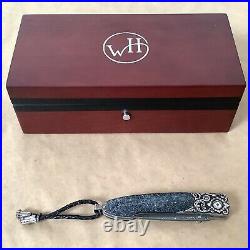 William Henry B10 Coral Ridge Pocket Knife Sterling Sapphire 2010 LTD 92/100 NIB