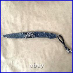 William Henry B10 Coral Ridge Pocket Knife Sterling Sapphire 2010 LTD 92/100 NIB