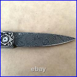 William Henry B10 Coral Ridge Pocket Knife Sterling Sapphire 2010 LTD 92/100 NIB