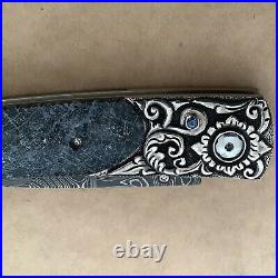 William Henry B10 Coral Ridge Pocket Knife Sterling Sapphire 2010 LTD 92/100 NIB