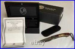 William Henry B12 Shock Knife -6/24/20 Spearpoint Copper Wave Damascus Blade NEW