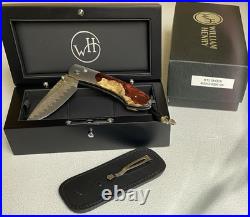 William Henry B12 Shock Knife -6/24/20 Spearpoint Copper Wave Damascus Blade NEW
