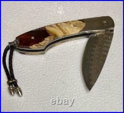 William Henry B12 Shock Knife -6/24/20 Spearpoint Copper Wave Damascus Blade NEW
