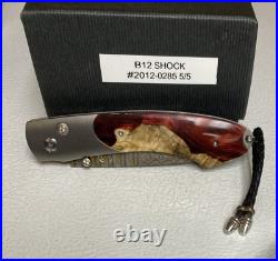 William Henry B12 Shock Knife -6/24/20 Spearpoint Copper Wave Damascus Blade NEW