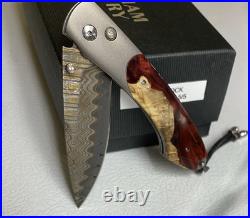 William Henry B12 Shock Knife -6/24/20 Spearpoint Copper Wave Damascus Blade NEW