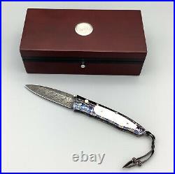William Henry B30 GenTac North Sea Damascus Pocket Knife 2008 LTD 15/20 NIB