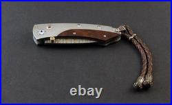 William Henry Copper Damascus Pikatti Folding Knife