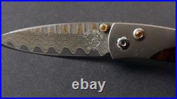 William Henry Copper Damascus Pikatti Folding Knife