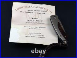 William Henry Copper Damascus Pikatti Folding Knife