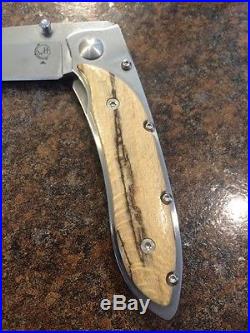 William Henry Fine Knife S05-as Spalted Sycamore