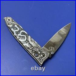 William Henry Gentac Hydra Pocket Knife Edition Of 100 Pieces B30 HYDRA Damascus