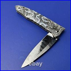 William Henry Gentac Hydra Pocket Knife Edition Of 100 Pieces B30 HYDRA Damascus