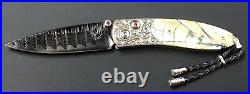 William Henry Knife B05 Monarch KLONDIKE Ring-Cut Fossil Mammoth & Topaz 50/50