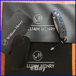 William Henry Knife B09 BLUE MOUNTAIN BEAUTIFUL BLUE Retail $1025