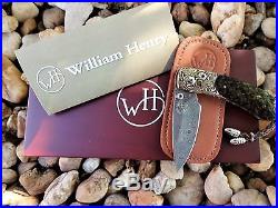 William Henry Knife B09 Palm Desert 7/50 Sapphires in 18k Gold Bezels