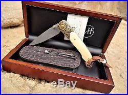 William Henry Knife B10 AG Russell Exclusive 24K Gold 99/100