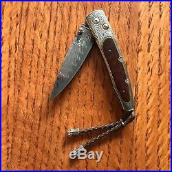 William Henry Knife B10 Cameroon 24k Gold Sterling Silver Snakewood Retail $1325